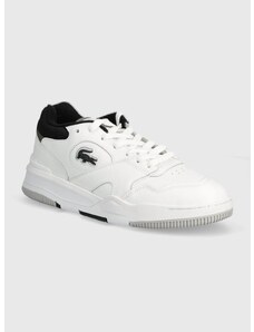 Kožené sneakers boty Lacoste Lineshot Contrasted Collar Leather bílá barva, 47SMA0061