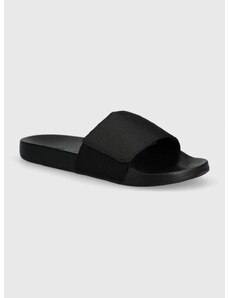 Pantofle Calvin Klein ADJ POOL SLIDE JAQ MONO pánské, černá barva, HM0HM01438