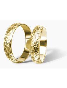 Šperky Jiříček Zlaté snubní prsteny Romeo & Julie ze žlutého zlata