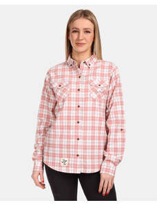 Dámská sportovní flanelová košile Kilpi FLANNY-W růžová