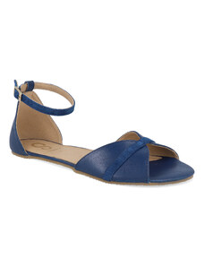 Barefoot dámské sandály Shapen - Petal Royal Blue Leather W modré