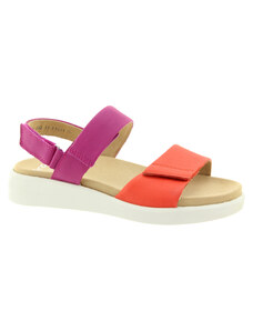 ARA Dámské kožené oranžovo-růžové sandály 1221401-16-255