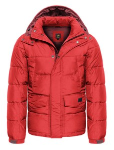 jetmarova.cz Pánská bunda Lee L87XUMKG puffer jacket regular fit warp red, zimní
