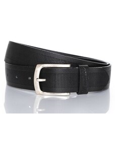 jetmarova.cz Pánský opasek Wrangler W0B36U201 belt zigzag emboss black, kožený opasek