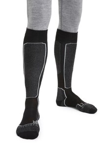 Pánské merino ponožky ICEBREAKER Mens Ski+ Light OTC, Black velikost: 44,5-46,5 (L)