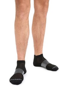 Pánské merino ponožky ICEBREAKER Mens Multisport Light Micro, Black/Snow/Metro Heather velikost: 44,5-46,5 (L)