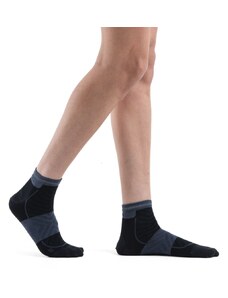 Dámské merino ponožky ICEBREAKER Wmns Merino Run+ Ultralight Mini, Black/Graphite velikost: 41-43 (L)