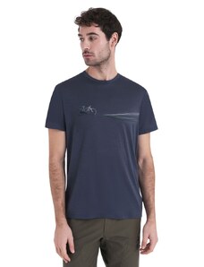 ICEBREAKER Mens Merino 150 Tech Lite III SS Tee Cadence Paths, Graphite velikost: L