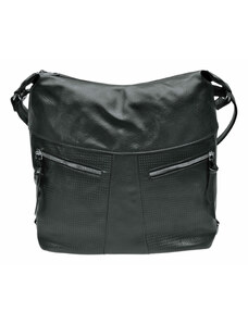 Tapple Velký černý kabelko-batoh z eko kůže Crissie