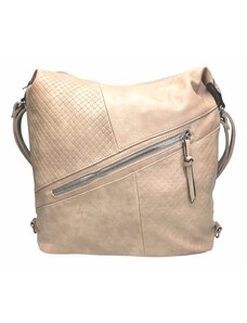 Tapple Velký světle hnědý kabelko-batoh s šikmou kapsou Flopsy