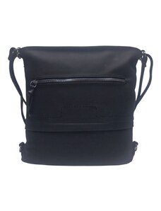 Tapple Střední černý kabelko-batoh 2v1 s praktickou kapsou Ginette