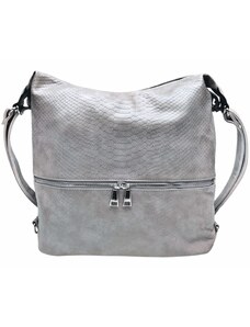Tapple Moderní světle šedý kabelko-batoh z eko kůže Kaline