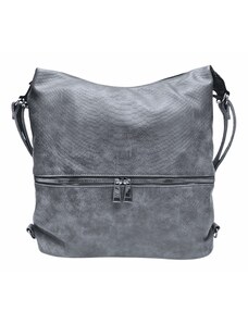 Tapple Moderní středně šedý kabelko-batoh z eko kůže Kaline