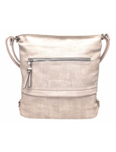 Tapple Střední béžový kabelko-batoh 2v1 s praktickou kapsou