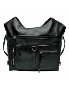 Tapple Praktický černý kabelko-batoh 2v1