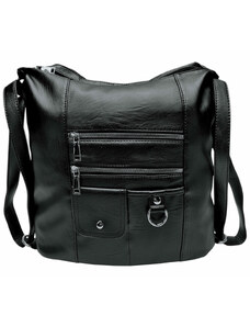 Tapple Černý kabelko-batoh 2v1 s kapsami