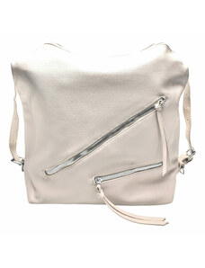 Tapple Velká perleťově bílá kabelka a batoh v jednom
