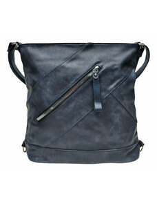 Tapple Velký tmavě modrý kabelko-batoh s kapsou