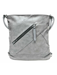 Tapple Velký světle šedý kabelko-batoh s kapsou