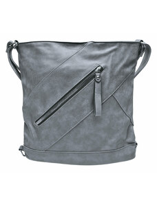Tapple Velký středně šedý kabelko-batoh s kapsou