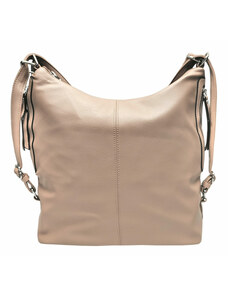 Tapple Velký světle hnědý kabelko-batoh s bočními kapsami