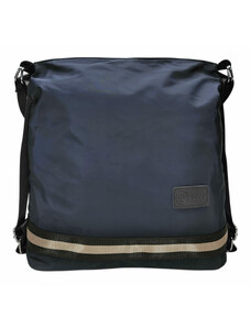 BOBO Praktický tmavě modrý kabelko-batoh 2v1 z nylonu Dixie