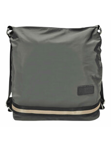 BOBO Praktický středně šedý kabelko-batoh 2v1 z nylonu Dixie