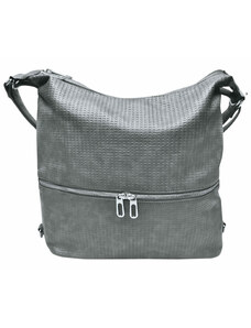 Tapple Velký středně šedý kabelko-batoh 2v1 se vzorem Felicita