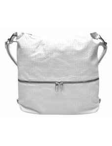 Tapple Velký bílý kabelko-batoh 2v1 se vzorem Felicita