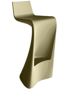 VONDOM Matně khaki zelená plastová barová židle WING 72 cm