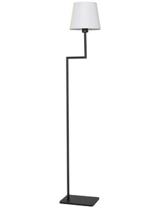 Černobílá kovová stojací lampa Nova Luce Savona 150 cm