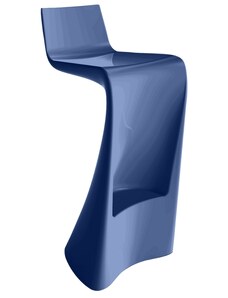 VONDOM Modrá plastová barová židle WING 72 cm