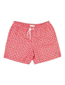 Brooksfield Paisley Print Swim Shorts — Red
