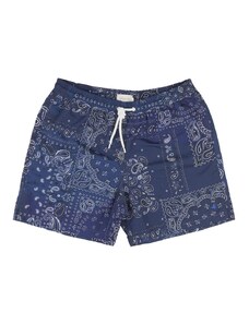 Brooksfield Paisley Print Swim Shorts — Blue