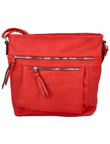 Dámská crossbody kabelka červená - Paolo bags Xanthe červená