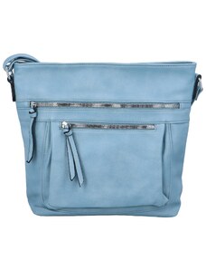 Dámská crossbody kabelka džínově modrá - Paolo bags Xanthe modrá