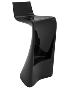 VONDOM Černá plastová barová židle WING 72 cm