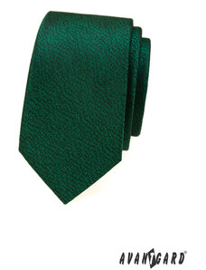 Zelená slim kravata se strakatým vzorem Avantgard 571-81448