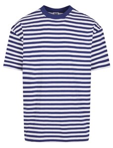 UC Men Pánské tričko Regular Stripe - bílá/tmavomodrá