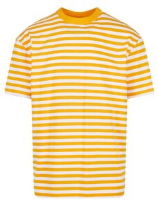 UC Men Pánské tričko Regular Stripe - bílé/žluté