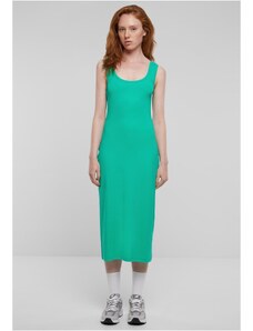 UC Ladies Dámské dlouhé šaty Rib - zelené