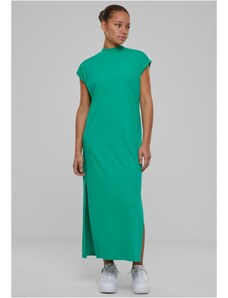 UC Ladies Dámské šaty Urban Classics Long Extended Shoulder - zelené