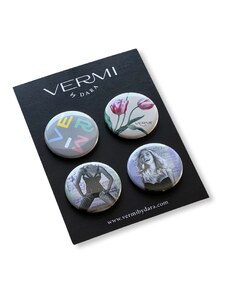 VERMI by DARA Magnetky VERMI - set 4 kusy