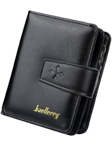 Camerazar Pánská elegantní kožená peněženka na patentku černá