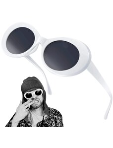 Camerazar Oválné sluneční brýle RETRO MUCH v retro stylu, plastový rám, filtr UV 400 cat 3