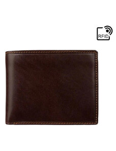 Značková hnědá pánská kožená peněženka - Visconti (GPPN435)