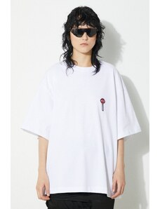 Bavlněné tričko Fiorucci Lollipop Patch Boxy T-Shirt bílá barva, M01FPTSH103CJ01WH03