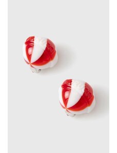 Klipy Fiorucci Red And White Mini Lollipop Earrings U01FPAJE145PT01RD02