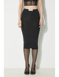 Sukně Fiorucci Black Midi Skirt černá barva, midi, pouzdrová, W01FPBSK031LY01BK01