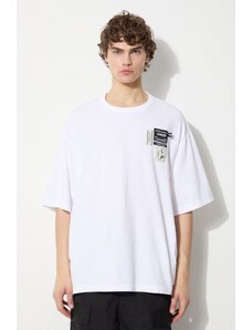 Bavlněné tričko Undercover Tee bílá barva, s aplikací, UC1D4807.4